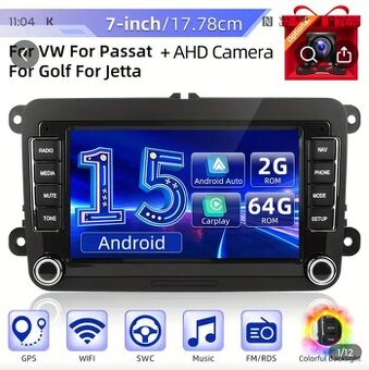 Autorádio VW ,Skoda,seat ,7" dotykový display