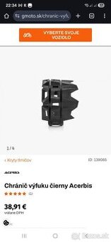 Chránič výfuku čierny Acerbis