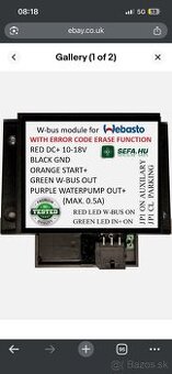 Webasto thermo top z, c, v w-bus modul Mazda Vw, land rover