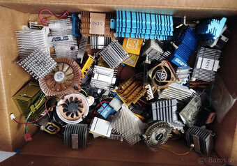 chladiče pasívy + s ventilátorom