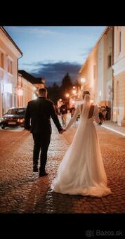 Svadobné šaty, veľkosť 36/38