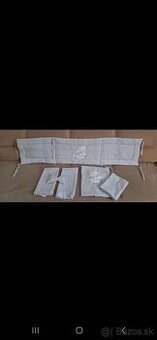 Mantinel do postielky+obliecky+baldachyn s mašľou