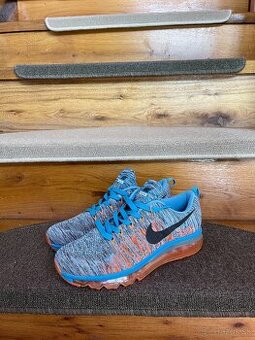 Nike Air Max Flyknit - veľkosť 39 - modro/oranžové