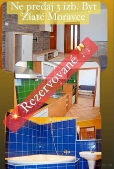 Predaj - 3,5 izbový byt - Zlaté Moravce
