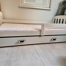 Detská posteľ Happy jednolôžková 163x84 + matrac + zásuvka b