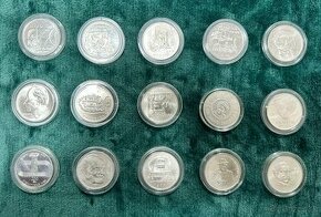 Pamatne strieborne mince 44ks