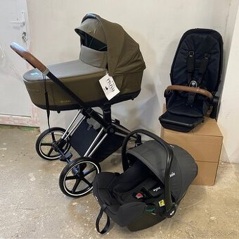 Kočík Cybex Priam Chrome Brown - Trojkombinácia