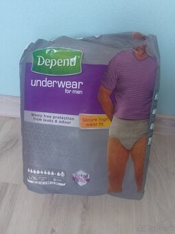 Pánske plienkové nohavičky L/XL zn.Depend 3 balenia