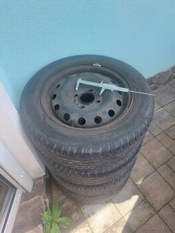 Predam 4x disky R14 + letne gumy 5mm