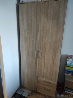 Skrine dvojdverové Dub Sonoma 2ks