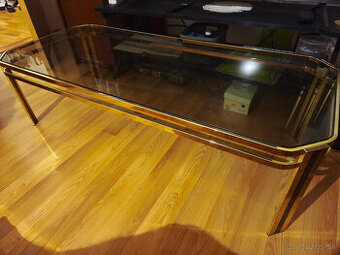 Zlaty skleneny stolik - 1