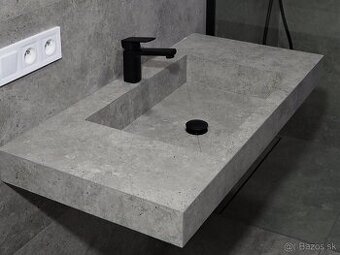 Dizajnové umývadlo z gresovej dlažby