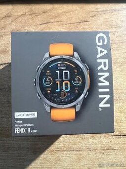 Predám GARMIN FENIX 8 AMOLED, SAPPHIRE, 47mm, VOLNE, ZARUKA