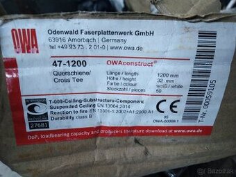 Predám profily OWA na kazetový strop