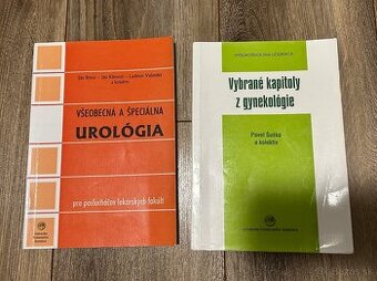 Predám knihy UK BA LF - urológia , gynekológia