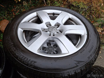 hliníkové disky Audi 5x112 17" pneu 225/55 r17 zimné