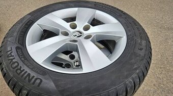 Alu kola originál Škoda ORION 5x112 R16 + 99% pneu