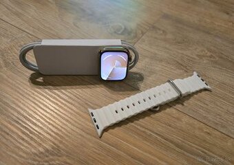 Apple watch 9 41mm Gold Stainless Steel - oceľ LTE cellular