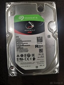 Predám HDD SEAGATE IRONWOLF 8 TB, používaný