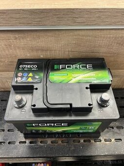 Štartovacia batéria ECO FORCE 60Ah 12 V