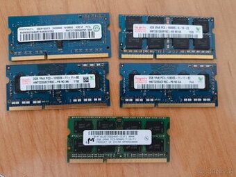 Pamäte DDR3 SO-DIMM: 2ks 4GB; 3ks 2GB
