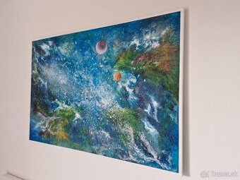 Abstraktny obraz 100x70cm N