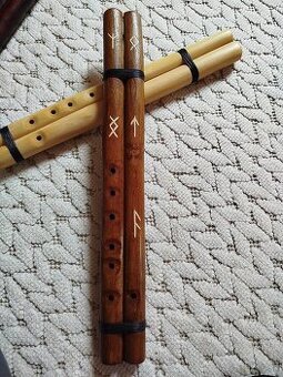 Drevené dvojité píšťaly