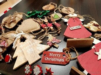 Rustikálny set Vianočných dekorácií