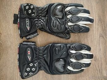 Motorkárske kožené rukavice