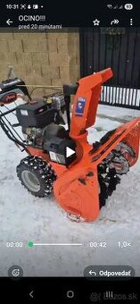 Predám snežný frézu, Šírka radlice 85cm