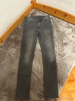 Tmavé rifle skinny denim