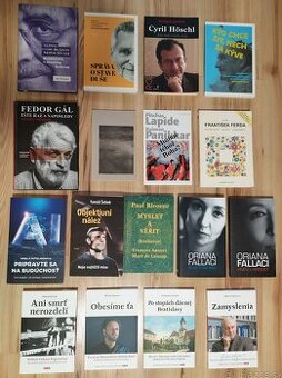 Knihy na predaj - rozhovory s osobnosťami, úvahy