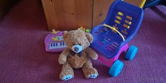 detský klavír + kočík pre bábiku