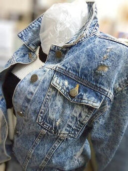 Kvalitná riflová bunda S/M