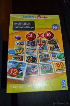 Bingo hra precvičovanie malej a veľkej násobilky