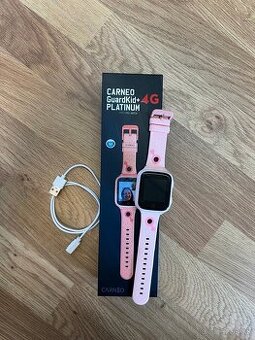 Smart hodinky Carneo GUARDKID+ 4G Platinum - ružové