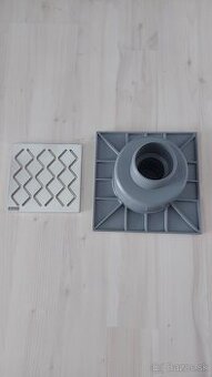 Podlahová vpusť 150x150/50mm + nerezový kryt RAVAK NOVÉ