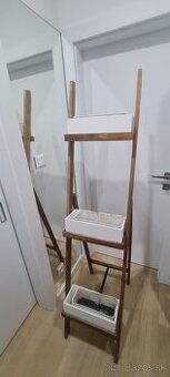 Stojan na kvety, rebrík - drevo orech