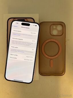 IPHONE 15 PINK 128GB ZÁRUKA - STAV AKO NOVÝ