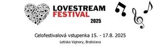 Predam 3 dňový lístok na lovestream
