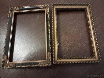Starožitné drevené rámčeky