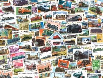 Postove znamky Vlaky