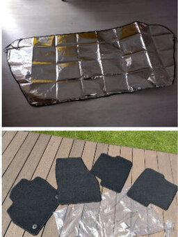 Ochranna folia na čelne sklo a koberceky do auta Škoda Fabia