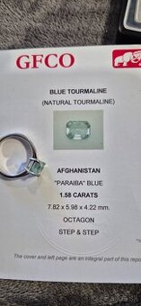 Prsteň s prírodným turmalinom