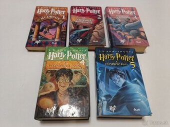 Harry Potter 1-5, prvé vydanie 2000-2003