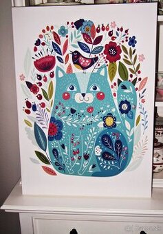 Obraz na plátne kocúr - 70 cm x 50 cm