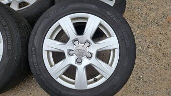 originální alu kola Audi 16" + pneu Hanko