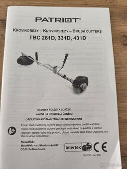 Krovinorez Patriot TBC 262D