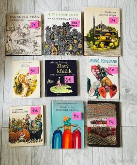 Krásne retro knižky pre deti a mládež – rozprávky a príbehy