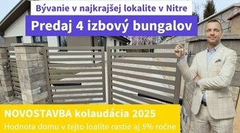 Predaj 4 izbový RD-bungalov,Nitra-Chrenová, poz.4,32á,Exklu